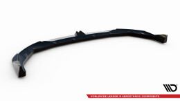 Cup Spoilerlippe Front Ansatz V.2 passend für BMW 1er M-Paket F70 schwarz Hochglanz
