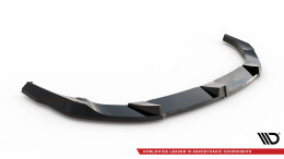 Cup Spoilerlippe Front Ansatz V.3 passend für BMW 1er M-Paket F70 schwarz Hochglanz
