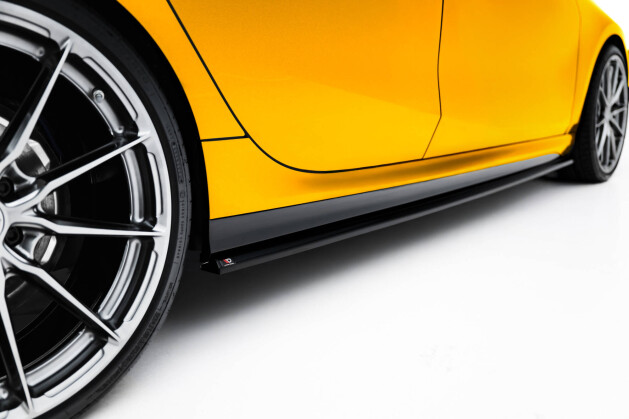 Seitenschweller Ansatz Cup Leisten V.1 passend für BMW 1er M-Paket F70 schwarz Hochglanz