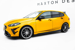 Seitenschweller Ansatz Cup Leisten V.1 passend für BMW 1er M-Paket F70 schwarz Hochglanz