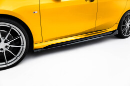 Seitenschweller Ansatz Cup Leisten V.2 passend für BMW 1er M-Paket F70 schwarz Hochglanz
