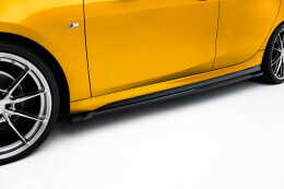 Seitenschweller Ansatz Cup Leisten für V.3 für BMW 1er M-Paket F70 schwarz Hochglanz