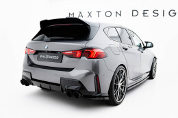 Heck Ansatz Flaps Diffusor V.4 passend für BMW M135i F70 schwarz Hochglanz