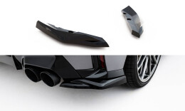 Heck Ansatz Flaps Diffusor V.5 passend für BMW M135i F70 schwarz Hochglanz
