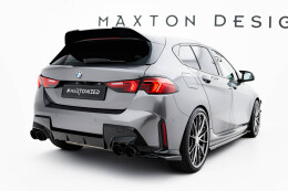 Heck Ansatz Flaps Diffusor V.5 passend für BMW M135i F70 schwarz Hochglanz