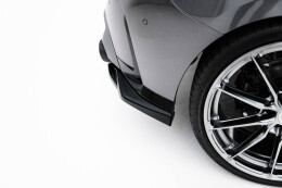 Heck Ansatz Flaps Diffusor V.5 passend für BMW M135i F70 schwarz Hochglanz