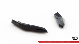 Heck Ansatz Flaps Diffusor V.5 passend für BMW M135i F70 schwarz Hochglanz