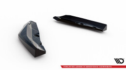 Heck Ansatz Flaps Diffusor V.5 passend für BMW M135i F70 schwarz Hochglanz