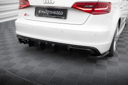 Heck Ansatz Diffusor passend für Audi A3 S-Line...
