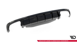 Heck Ansatz Diffusor passend für Skoda Superb Liftback / Combi Mk3 schwarz Hochglanz