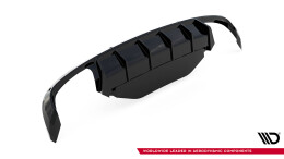 Heck Ansatz Diffusor passend für Skoda Superb Liftback / Combi Mk3 schwarz Hochglanz