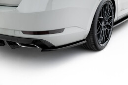 Heck Ansatz Flaps Diffusor V.3 passend für Skoda Superb Liftback / Combi Mk3 schwarz Hochglanz
