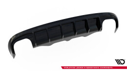 Heck Ansatz Diffusor passend für Audi S5 Sportback 8T schwarz Hochglanz