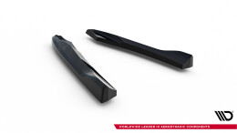 Heck Ansatz Flaps Diffusor passend für Audi S5 / A5 S-Line Sportback 8T schwarz Hochglanz