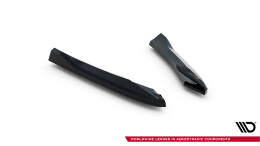 Heck Ansatz Flaps Diffusor passend für Audi S5 / A5 S-Line Sportback 8T schwarz Hochglanz