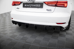Heck Ansatz Diffusor passend für Audi A3 Limousine...