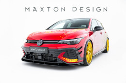 Street Pro Cup Spoilerlippe Front Ansatz für Volkswagen Golf GTI Clubsport Mk8 Facelift ROT