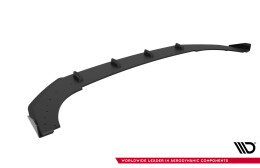 Street Pro Spoilerlippe Front Ansatz + Flaps passend für VW Golf GTI Clubsport Mk8 FL schwarz Hochglanz