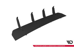 Street Pro Heckschürze Heck Ansatz Diffusor V.2 für VW Golf GTI Clubsport Mk8 Facelift SCHWARZ
