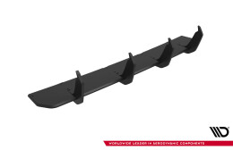 Street Pro Heckschürze Heck Ansatz Diffusor V.2 passend für VW Golf GTI Clubsport Mk8 Facelift SCHWARZ
