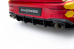 Street Pro Heckschürze Heck Ansatz Diffusor V.2 für VW Golf GTI Clubsport Mk8 Facelift ROT
