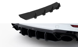 Street Pro Heckschürze Heck Ansatz Diffusor V.2 passend für Audi RS3 Limousine 8V Facelift SCHWARZ-ROT
