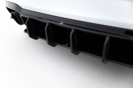 Street Pro Heckschürze Heck Ansatz Diffusor V.2 passend für Audi RS3 Limousine 8V Facelift SCHWARZ-ROT