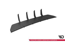Street Pro Heckschürze Heck Ansatz Diffusor V.2 passend für Audi RS3 Limousine 8V Facelift SCHWARZ-ROT