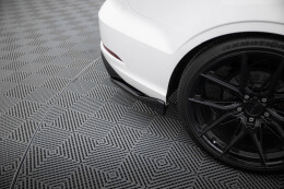 Heck Ansatz Flaps Diffusor V.2 passend für Audi A3 Limousine 8V Facelift schwarz Hochglanz