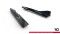 Heck Ansatz Flaps Diffusor V.2 passend für Audi A3 Limousine 8V Facelift schwarz Hochglanz