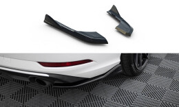 Heck Ansatz Flaps Diffusor V.1 passend für Audi A3 Limousine 8V Facelift schwarz Hochglanz