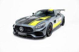 Cup Spoilerlippe Front Ansatz für Mercedes-AMG GT C C190 FL schwarz Hochglanz