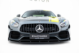 Cup Spoilerlippe Front Ansatz passend für Mercedes-AMG GT C C190 Facelift schwarz Hochglanz
