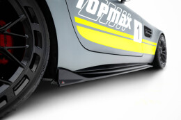 Street+ Seitenschweller Leisten passend für Mercedes-AMG GT C C190 FL schwarz Hochglanz