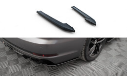 Heck Ansatz Flaps Diffusor V.3 passend für Audi A4 S-line B9 schwarz Hochglanz