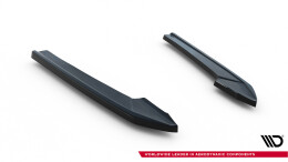 Heck Ansatz Flaps Diffusor V.3 passend für Audi A4 S-line B9 schwarz Hochglanz