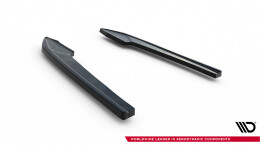 Heck Ansatz Flaps Diffusor V.3 passend für Audi A4 S-line B9 schwarz Hochglanz