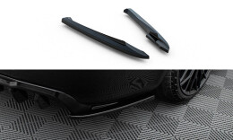 Heck Ansatz Flaps Diffusor V.2 für Audi A4 B8 schwarz Hochglanz