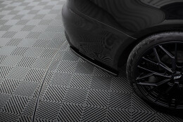 Heck Ansatz Flaps Diffusor V.2 passend für Audi A4 B8 schwarz Hochglanz