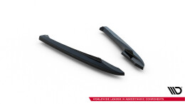 Heck Ansatz Flaps Diffusor V.2 passend für Audi A4 B8 schwarz Hochglanz
