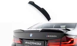Heck Spoiler Aufsatz Abrisskante 3D passend für BMW M550i / 5 M-Paket Limousine G30 schwarz Hochglanz