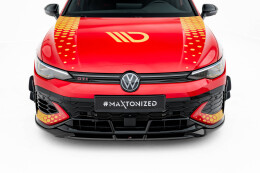 Stoßstangen Flaps Wings vorne Canards passend für VW Golf GTI Clubsport Mk8 Facelift