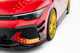 Stoßstangen Flaps Wings vorne Canards passend für VW Golf GTI Clubsport Mk8 Facelift