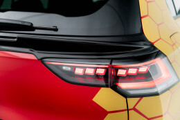 Unterer Heck Spoiler Aufsatz Abrisskante 3D passend für VW Golf GTI / GTI Clubsport / R / R-Line / GTE / GTD Mk8 / Mk8 Facelift schwarz Hochglanz
