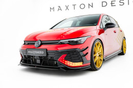 Cup Spoilerlippe Front Ansatz V.4 für VW Golf GTI Clubsport Mk8 FL schwarz Hochglanz