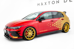 Seitenschweller Ansatz Cup Leisten V.1 passend für VW Golf GTI Clubsport Mk8 Facelift schwarz Hochglanz