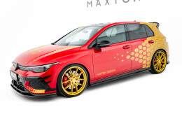 Seitenschweller Ansatz Cup Leisten V.2 passend für VW Golf GTI Clubsport Mk8 Facelift schwarz Hochglanz