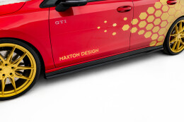 Seitenschweller Ansatz Cup Leisten V.2 passend für VW Golf GTI Clubsport Mk8 Facelift schwarz Hochglanz