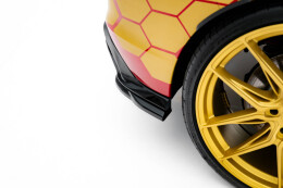 Heck Ansatz Flaps Diffusor V.3 passend für VW Golf GTI Clubsport Mk8 Facelift schwarz Hochglanz