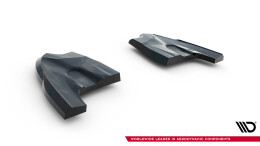 Heck Ansatz Flaps Diffusor V.3 passend für VW Golf GTI Clubsport Mk8 Facelift schwarz Hochglanz